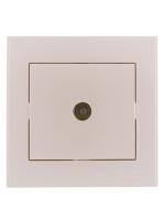 Розетка телевизионная оконечная TV СП Rain жемчуж./бел. перламутр. LEZARD 703-3030-130