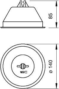 Держатель проволоки d8 для плоской кровли 165 KR RD8 PE OBO 5218861