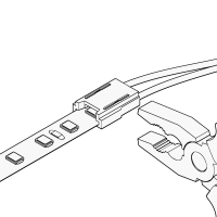 Коннектор прокалывающий 2pin (5мм) с проводом Jack "мама" для подключения светодиодной ленты 8мм 1шт