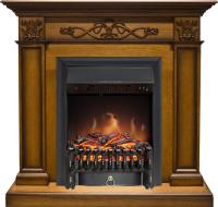 Royal Flame Каминокомплект Verona - Дуб антик с очагом Fobos FX Black