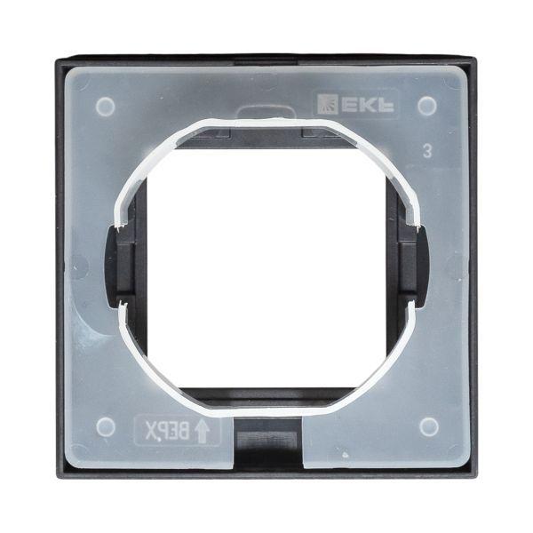 Рамка 1-м Эпика IP44 пластик черн. EKF UP1-FPB-01-44