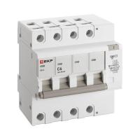 Выключатель автоматический дифференциального тока C 6А 30мА тип AC 6кА АД-4 (электрон.) защита 270В PROxima EKF DA4-6-06-30-pro