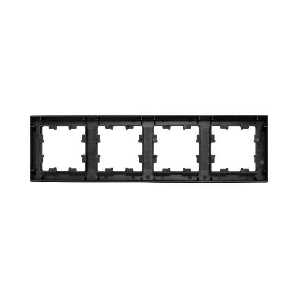 Рамка 4-м Эпика пластик черн. EKF UP1-FPB-04