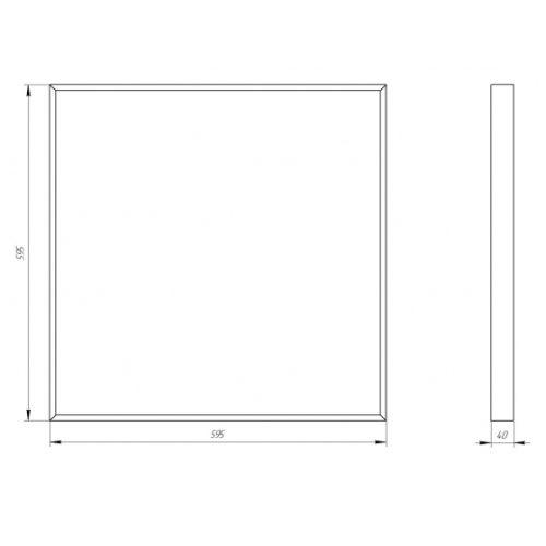 Светильник светодиодный SPO-910-2-65K-038 38Вт 6500К 3990Лм 595х595х40 микропризма ЭРА Б0058654