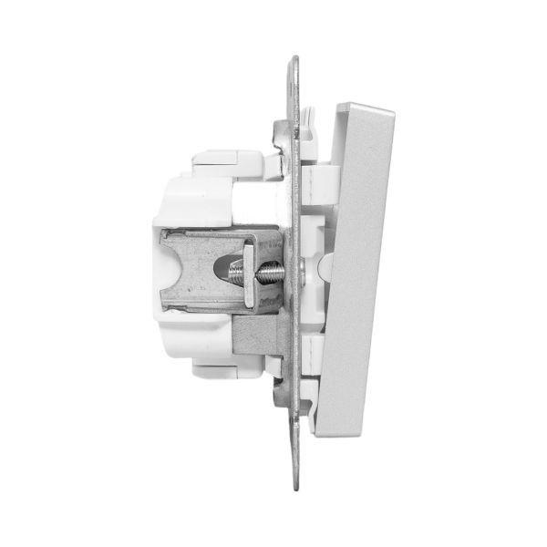 Выключатель перекрестный 1-кл. СП Эпика механизм алюм. EKF UP1-SWA-12