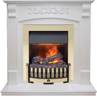 Dimplex Каминокомплект Sorrento угловой - Белый дуб с очагом Danville Brass FB2