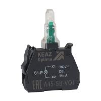 Блок световой OptiSignal D22 A45-SB-VQ1 бел. 380 В AC с защитой от наводок ZBVQ1 КЭАЗ 362254