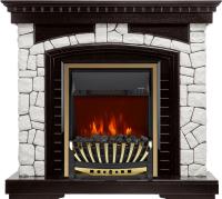 Royal Flame Каминокомплект Glasgow - Венге / Белый с очагом Aspen Gold