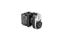 Кнопка сдвоенная выступающая (1НО+1НЗ) черн./бел. EMAS B102K21HB