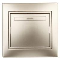 Переключатель промежуточный 1-кл. СП Plano 1-108-04 10А IP20 250В шампань Intro Б0053822