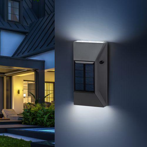 Светильник светодиодный ERAFS012-07 "ЭРА" 6LED 13х7х3см уличный настенный на солнечн. батарее Эра Б0057593