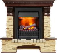 Dimplex Каминокомплект Pierre Luxe угловой - Темный дуб / Сланец (Высота 1005мм) с очагом Danville Black FB2