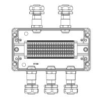 Коробка взрывозащищенная клеммная из алюминия TBE-A-14-(25xHMM.2)-2xKAEPM2MHK-20(A)-3xKAEPM2MHK-20(C)1Ex e IIC Т5 Gb / Ex tb IIICT95град.C Db IP66 DKC 1201.141.22.11D