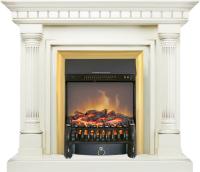Royal Flame Каминокомплект Dallas - Слоновая кость с патиной с очагом Fobos FX M Brass