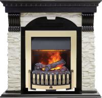 Dimplex Каминокомплект Dublin - Венге / Сланец белый с очагом Danville Brass FB2