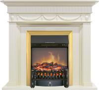 Royal Flame Каминокомплект Corfu - Слоновая кость с очагом Fobos FX M Brass