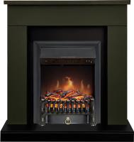 Royal Flame Каминокомплект Bergen (Разборный) - Темная олива (Ширина 900 мм) с очагом Fobos FX Black