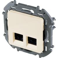 Розетка RJ45 2-м Inspiria CAT.6 UTP сл. кость Leg 673841