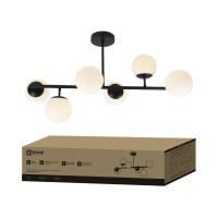 Светильник AURORA LUNA-6G9-BL 6хG9 потолочн. под лампу; плафоны матов./корпус черн. IN HOME 4690612062747