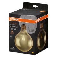 Лампа светодиодная филаментная 1906 LED GLOBE 6.5W/824 FIL GD FS1 E27 230В OSRAM 4058075808997