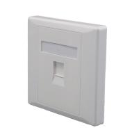 Панель лицевая 1 порт 80х80 Keystone шторка (DIY) SUPRLAN 10-0333-1