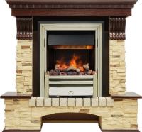 Dimplex Каминокомплект Pierre Luxe угловой - Темный дуб / Сланец (Высота 1005мм) с очагом Cavendish