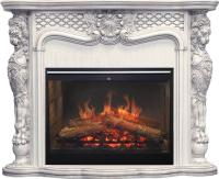 Dimplex Каминокомплект Castle - Слоновая кость с темной патиной с очагом Symphony 30'' DF3020-INT
