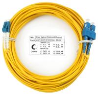 Шнур оптический FOP(d)-9-LC-SC-10м duplex LC-SC 9/125см 10м LSZH Cabeus 7519c