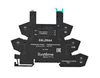 Розетка 230В AC/DC для реле интерфейсного 60В DC push-in зажим SE SSLZRA4