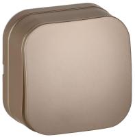 Выключатель 1-кл. ОП GLORY ВС20-1-0-ХШм 10А шампань матов. IEK EVH10-K37M-10