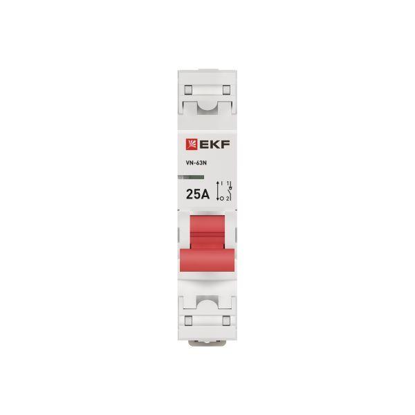Выключатель нагрузки 1п 25А ВН-63N PROxima EKF S63125