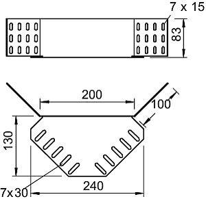 Соединитель угловой H85 REV 85 DD OBO 6069320