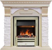 Dimplex Каминокомплект Dublin - Слоновая кость с патиной / Сланец крем с очагом Cavendish