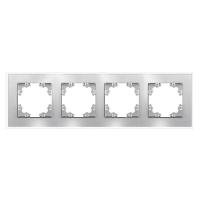 Рамка 4-м Афина стеклянная серебр. UNIVersal 2269