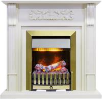 Dimplex Каминокомплект Venice - Фактурный белый с очагом Danville Antique Brass FB2