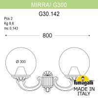 Светильник настенный Fumagalli G30.142.000.BXF1R