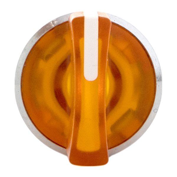 Механизм переключателя исполнительный ХB4 желт. на 3 положения с фиксацией с подсветкой с короткой ручкой IP65 EKF XB4BD3FL-Y-65