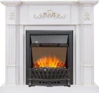 Royal Flame Каминокомплект Martin - Белый дуб, патина золото с очагом Aspen Black