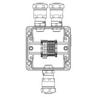 Корпус взрывозащищенный 120х120х90мм 1Ex e IIC Т5 Gb / Ex tb IIIB T95град.C Db IP66 алюм. DKC 1201.121.20.015
