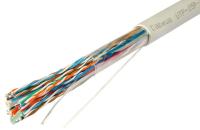 Кабель витая пара UTP (U/UTP) кат.5 25 пар 24 AWG ОЖ solid PVC нг(А)-LS Cabeus 7281c
