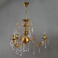 Подвесная люстра AMBIENTE by BRIZZI 8888/3 AB Leaf Crystal