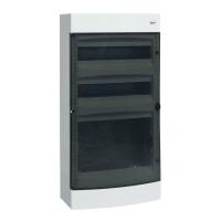 Щит комбинированный Unix 2х18мод. + 1 монтаж. плата 4 габарит IP41 прозр. дверь PROxima EKF ux-2x18+1m-n