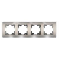 Рамка 4-м Афина стеклянная мокко UNIVersal 2287