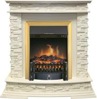 Royal Flame Каминокомплект Luzern - Слоновая кость с очагом Fobos FX Brass