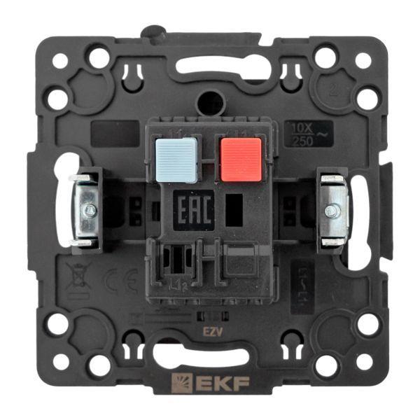 Кнопка нажимная СП Стокгольм 10А механизм черн. EKF EZV10-221-10