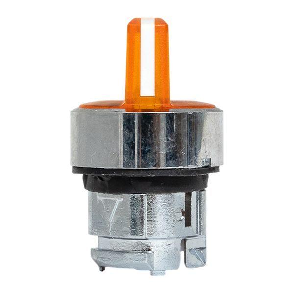 Механизм переключателя исполнительный ХB4 желт. на 2 положения с фиксацией с подсветкой с короткой ручкой IP65 EKF XB4BD2FL-Y-65