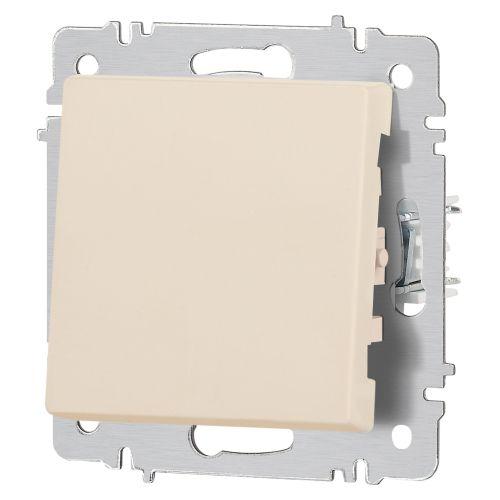 Выключатель 1-кл. СП Accent 6-101-02 10А IP20 250В AL/CU сл. кость Intro Б0063477