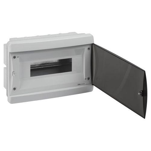 Корпус встраиваемый COMFORT ЩРВ-П-12 IP40 пластик. прозр. крышка бел. Эра Б0067234