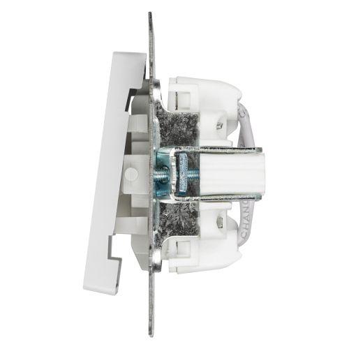 Переключатель перекрестный 1-кл. СП Accent 6-108-01 10А IP20 250В AL/CU бел. Intro Б0063578