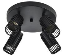 Светильник 4209 потолочный 4хGU10 черн. IEK LT-UPB0-4209-GU10-4-K02